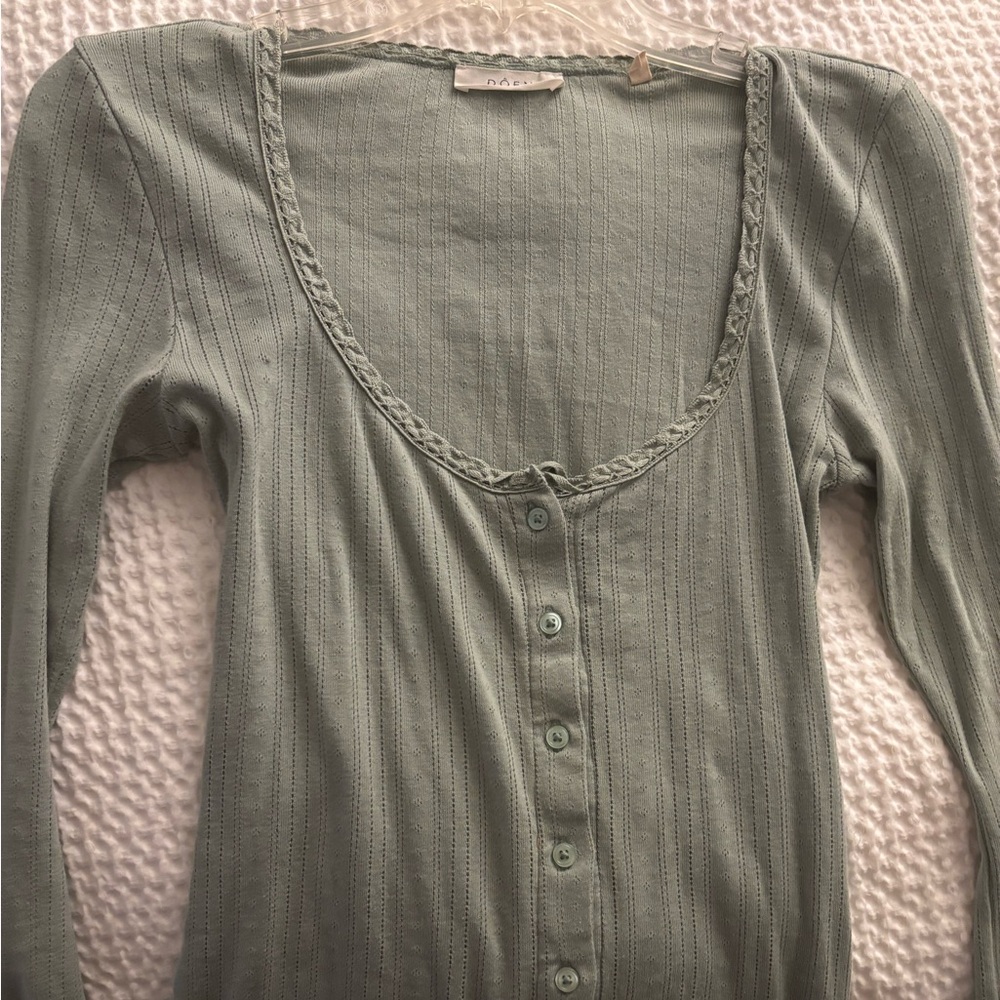 Gorgeous doen pointelle tee